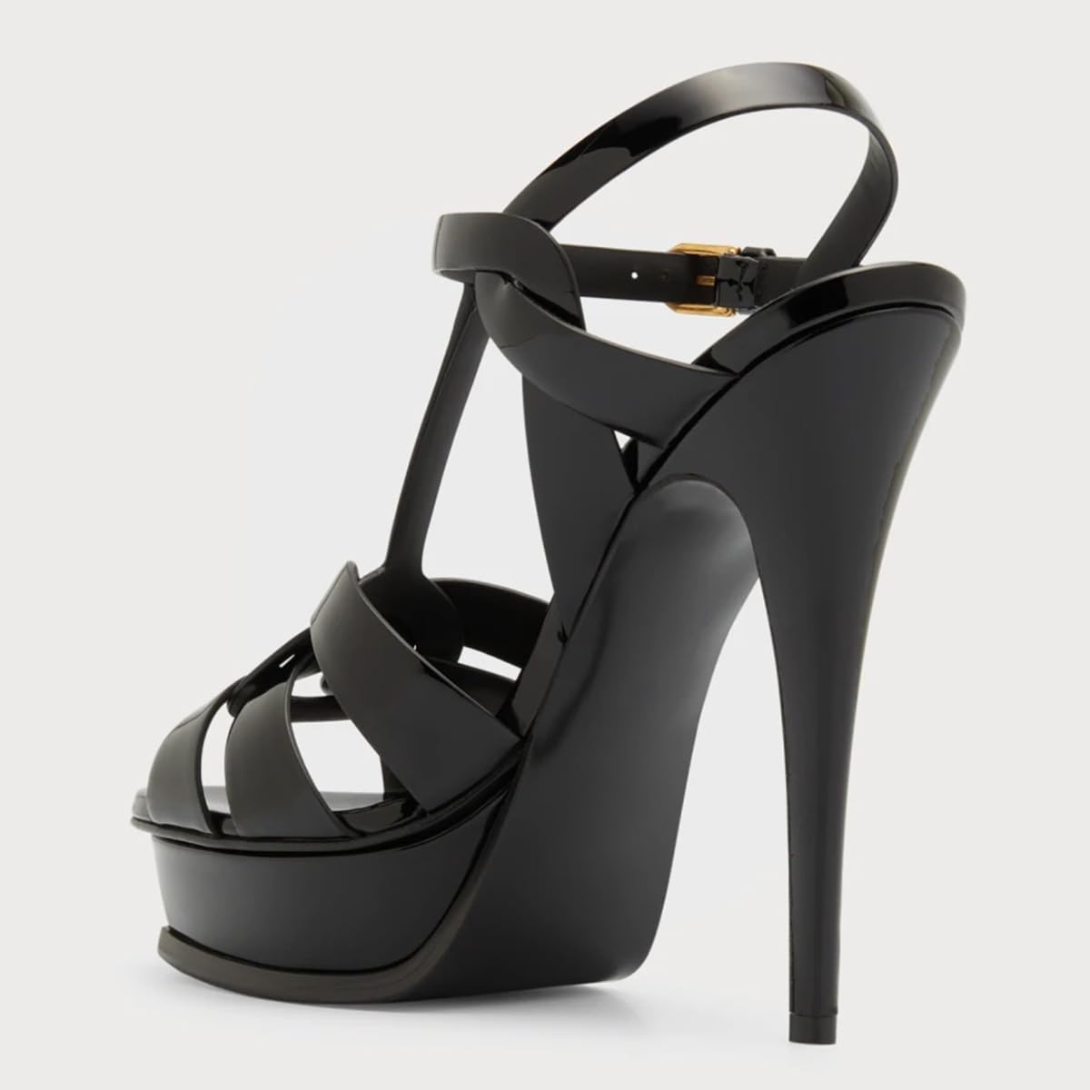 FSJ Women T-Strap Platform Sandals Peep Toe Ankle Strap Stiletto Heels Strappy Wedding Dating Dress Shoes Size 4-16 US - Image 5